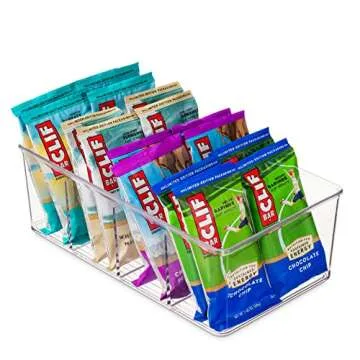 Set of 4 Stackable Plastic Storage Organizer Bins