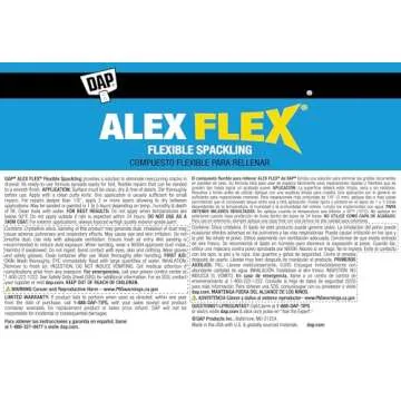 DAP INC 18742 Alex Flex PT Spackling, Flexible 16.0 Fl Oz, White