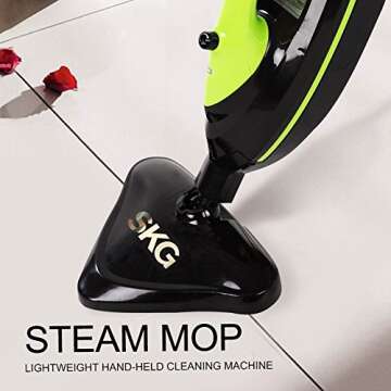 Powerful SKG Steam Mop 1500W for All Floor Types