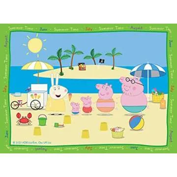 Ravensburger Peppa Pig Four Seasons 4 in Box (12, 16, 20, 24 Pieces) Jigsaw Puzzles for Kids Age 3 Years Up