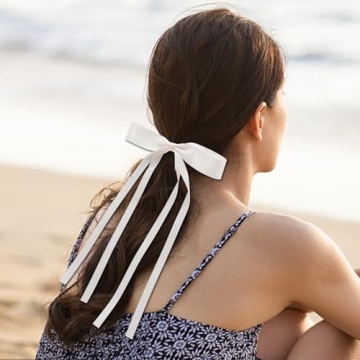 Elegant Satin Barrettes with Tassels for Women & Girls