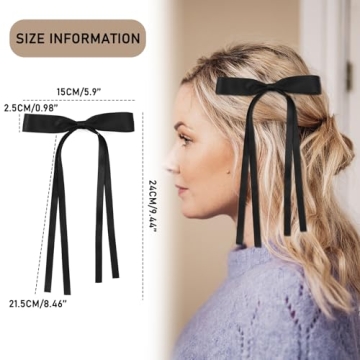 Elegant Satin Barrettes with Tassels for Women & Girls