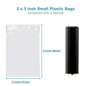 200 Count Resealable Plastic Bags - Perfect for Storage