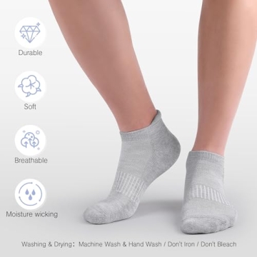 Felicigeely Breathable Ankle Athletic Socks for All