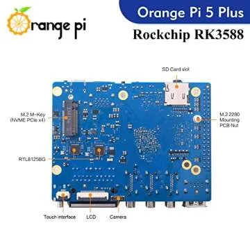 Orange Pi 5 Plus Single Board Computer with 8K Video