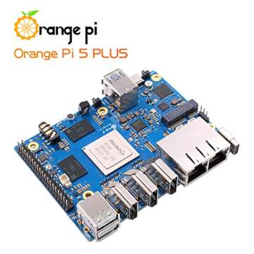 Orange Pi 5 Plus 4GB Rockchip RK3588 8 Core 64 Bit Single Board Computer, 2.4GHz Frequency 8K Video Decoding Open Source Development Board Run Orange Pi OS, Android, Debian, Ubuntu (OPi 5 Plus 4G)
