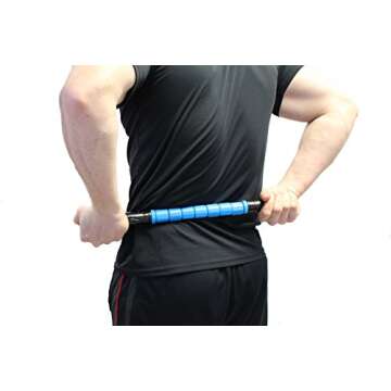 The Stick Massage Roller Original | Muscle Roller Massage Stick for Legs | Exercise Roller Massage Tools for Sports Athletes and Runners 17.75" - Original Blue