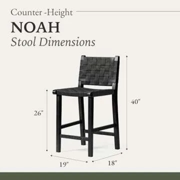 Maven Lane 26" Noah Counter Stool - Artisan Crafted Comfort