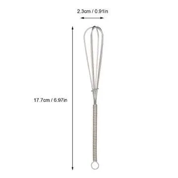 Stirrer Hair Color Dye Whisk,2PACK Hair Coloring Stirrer Stainless Steel Cream Mixer Salon Barber Hairdressing Hair Color Dye Mixing Tools Paint Kitchen DIY Accessories