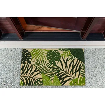DII Floral Design Coir Doormat in Tropical Pattern - 17x29