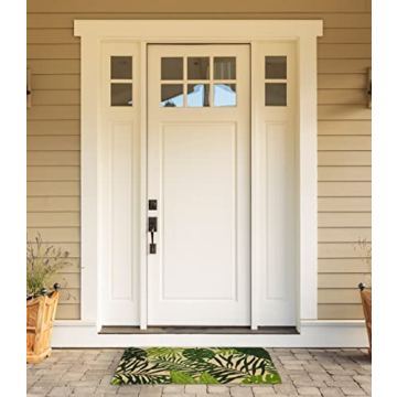 DII Floral Design Coir Doormat in Tropical Pattern - 17x29