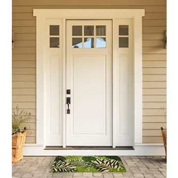 DII Floral Design Coir Doormat in Tropical Pattern - 17x29