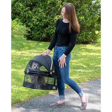 Pet Gear No-Zip View 360 Pet Safety Carrier & Car Seat for Small Dogs & Cats - 7 Colors - 20-inch