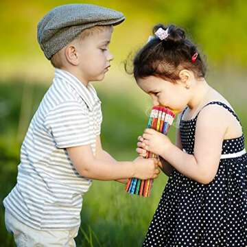 48 Pieces Fruit Scent Inspirational Pencils - Colorful, Motivational Gift for Kids