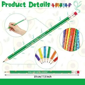 48 Fruit Scent Motivational Pencils for Kids and Students