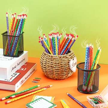 48 Fruit Scent Motivational Pencils for Kids and Students