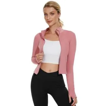 M MOTEEPI Long Sleeve Workout Top - Stylish Athletic Jacket