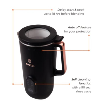 NUTR Automatic Nut Milk Maker for Homemade Plant Milks