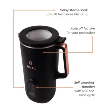 NUTR Automatic Nut Milk Maker for Homemade Plant Milks