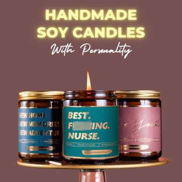 Nurse Gifts - Lavender Vanilla Nurse Candle - Nurse Gifts for Women, Mothers Day Gifts for RN Nurse ...