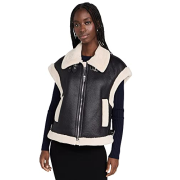 BLANKNYC Women's Vegan Leather & Sherpa Vest - Stylish & Sustainable
