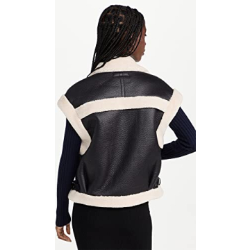 BLANKNYC Vegan Leather Sherpa Vest Stylish Sustainable