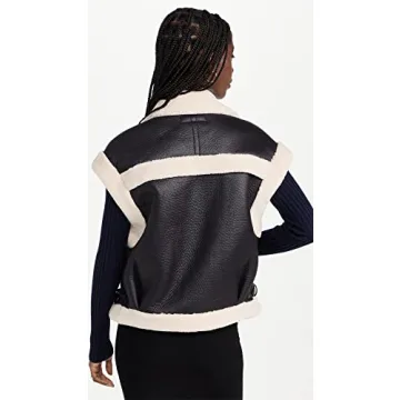 BLANKNYC Vegan Leather Sherpa Vest Stylish Sustainable