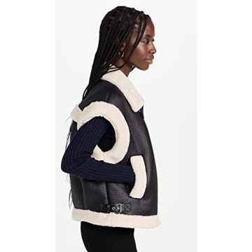 BLANKNYC Vegan Leather Sherpa Vest Stylish Sustainable