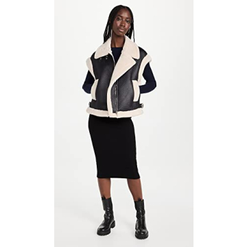 BLANKNYC Vegan Leather Sherpa Vest Stylish Sustainable