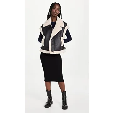 BLANKNYC Vegan Leather Sherpa Vest Stylish Sustainable