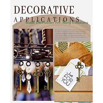 JIALEEY Vintage Skeleton Key Set 30 PCS for DIY Crafts