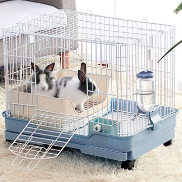 BWOGUE Large Rabbit Litter Box with Drawer for Easy Cleaning