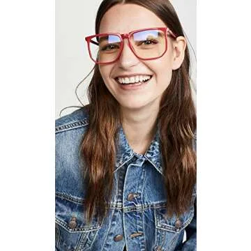 Quay Women's Stranger Glasses, Red, One Size