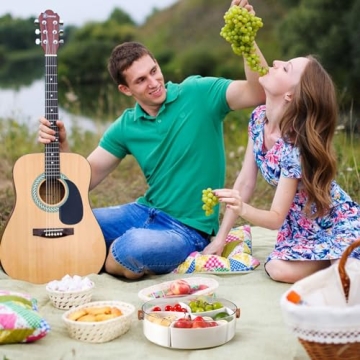 Bandesun Divided Serving Tray - Portable Snack Organizer