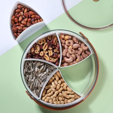 Bandesun Divided Serving Tray - Portable Snack Organizer