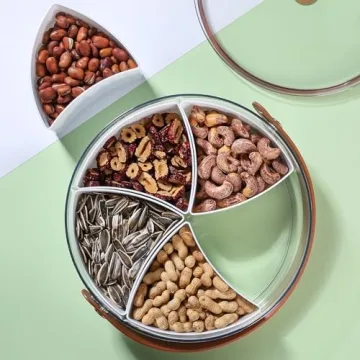 Bandesun Divided Serving Tray - Portable Snack Organizer
