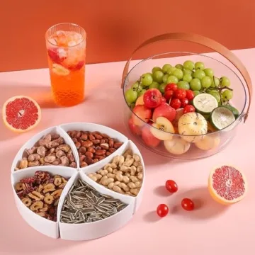 Bandesun Divided Serving Tray - Portable Snack Organizer