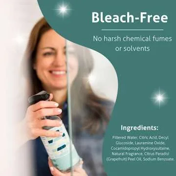 Therapy Clean Tub Tile Cleaner (16 fl oz. 2-pack), Soap Scum Remover Bathroom Cleaner, Water Stain Remover, Non-Toxic Bathroom Cleaner