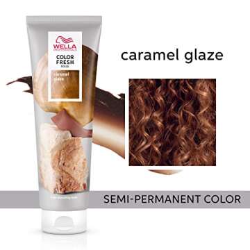 Wella Professionals Color Fresh Masks, Caramel Glaze, Natural Shades, Damage Free, Color-Depositing ...