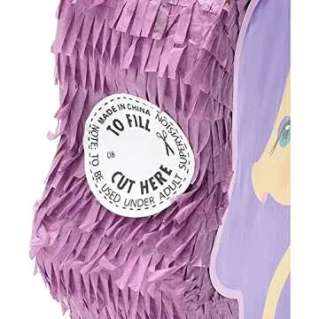 BLUE PANDA Mermaid Pinata for Girls Under the Sea Birthday Party Decorations (Small, 15.8 x 11.5 x 3.1 In)