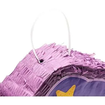 BLUE PANDA Mermaid Pinata for Girls Under the Sea Birthday Party Decorations (Small, 15.8 x 11.5 x 3.1 In)