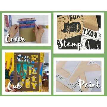 Grafix Medium Weight Chipboard – 12"x12", Natural Acid-Free 0.057” Sheets, Create Three-Dimensional Embellishments for Cards, Papercrafts, Mixed Media, Home Décor, and More, Pack of 25