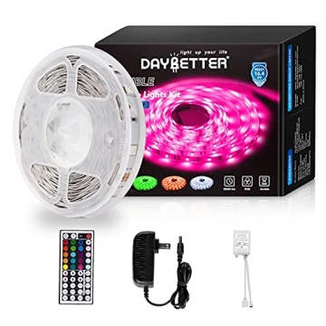 DAYBETTER LED Strip Lights 60ft | Vibrant Colors & Easy Control | Multi-Mode Lighting
