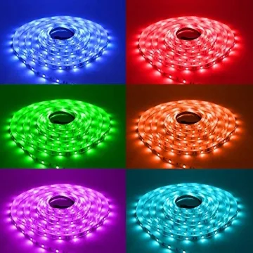 DAYBETTER LED Strip Lights 60ft - Multicolor & Remote Control