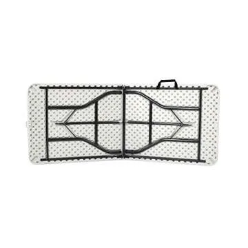 COSCO Fold-in-Half Banquet Table w/Handle, 6ft, White