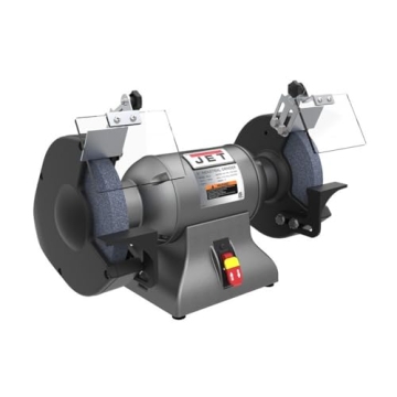JET 8-Inch Industrial Bench Grinder - Reliable 1 HP Performance with Safety Features