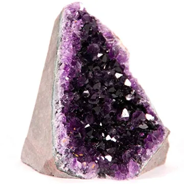 Extreme Rocks & Fossils Amethyst Cluster - Deep Purple Crystals from Uruguay