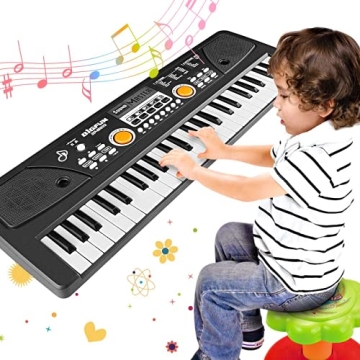 WOSTOO 49 Keys Kids Piano Keyboard with Microphone - Fun Educational Music Toy