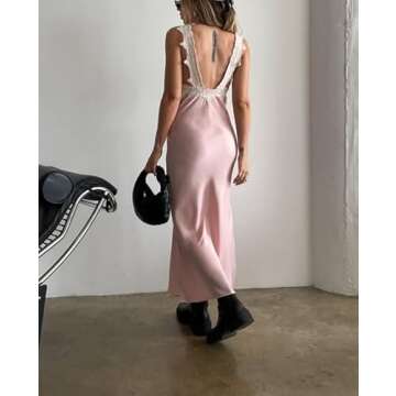 Stylish Lace Maxi Dress for Summer Events and Parties