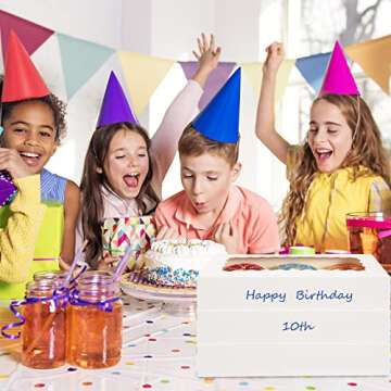 Moretoes 24pcs Bakery Boxes, 12x8x2.5 Inches,Treat Boxes with Window for Chocolate Covered Strawberries, Pastries, Cookies, Desserts, Donuts and Muffins